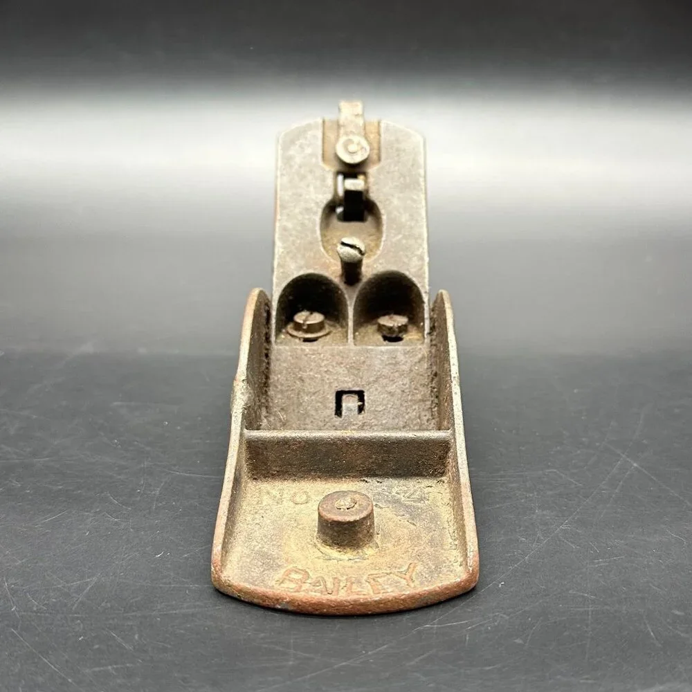 Antique Bailey No 4 Wood Plane Smoothing Hand Tool Manual Rustic 1910 READ - Picture 5 of 13